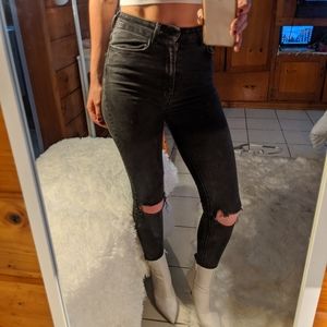 Zara high waist skinny jeans size 2